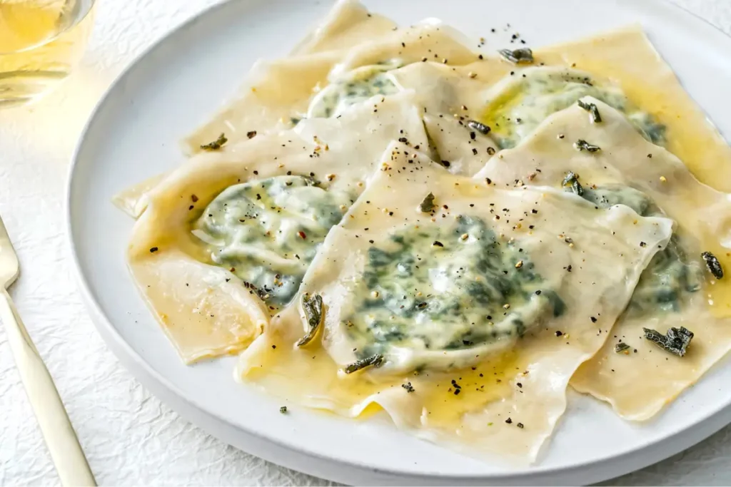 Ravioli de Ricota e Espinafre