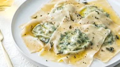 Ravioli de Ricota e Espinafre